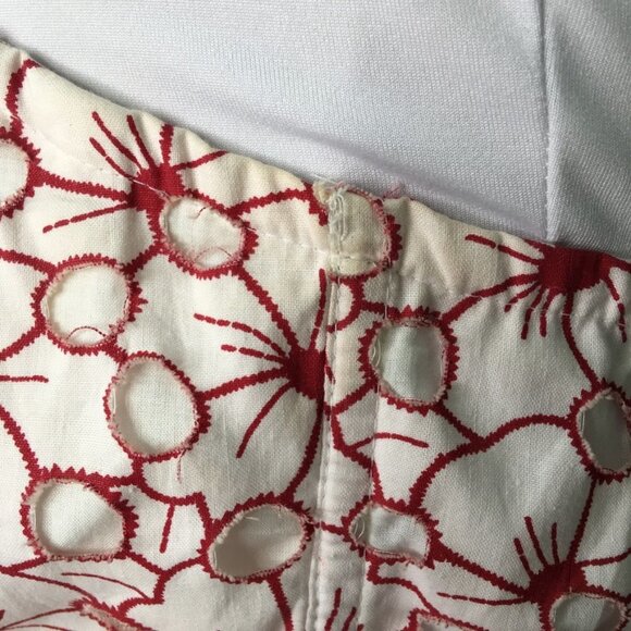 Jean Paul Gaultier for Target Juniors Floral Strapless Mini Dress Size 9 Red - Picture 5 of 16